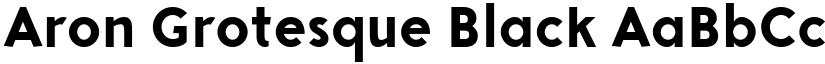 Aron Grotesque Black font