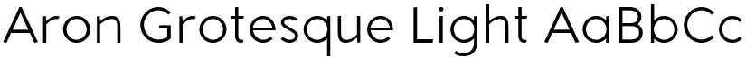 Aron Grotesque Light font