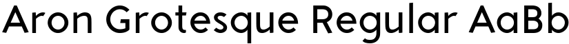 Aron Grotesque Regular font