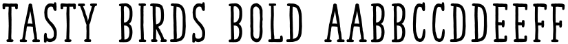 Tasty Birds Bold font