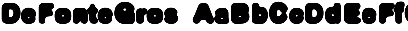 DeFonteGros font