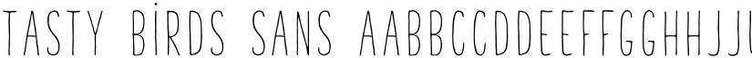 Tasty Birds Sans font