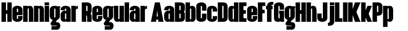 Hennigar Regular font