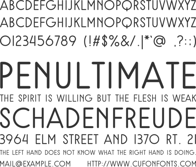 Rampung font preview