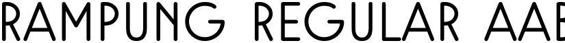Rampung Regular font
