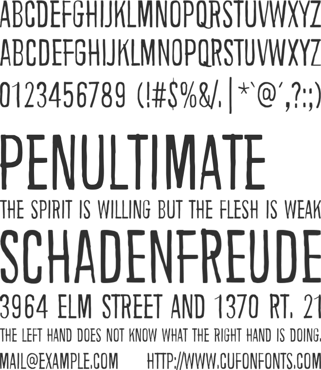 Background noise font preview