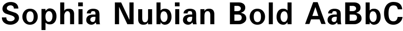 Sophia Nubian Bold font