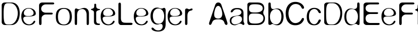 DeFonteLeger font