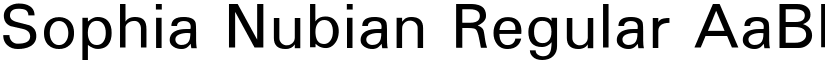 Sophia Nubian Regular font