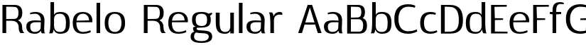 Rabelo Regular font