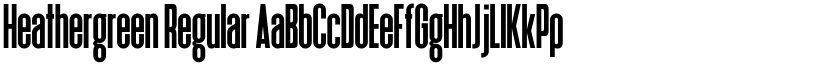 Heathergreen Regular font