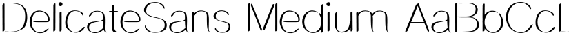 DelicateSans Medium font