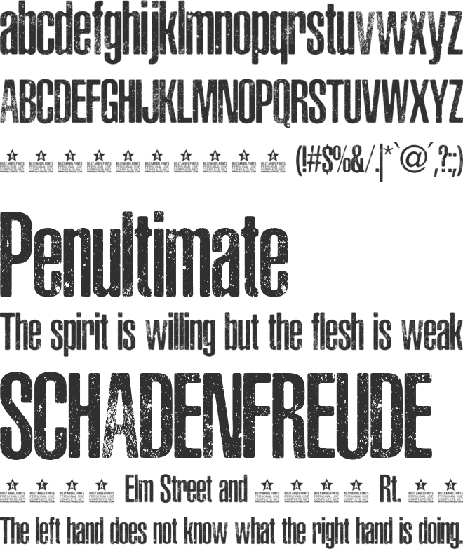 ASPHALTIC SCRATCH ROUNDED PERSO font preview