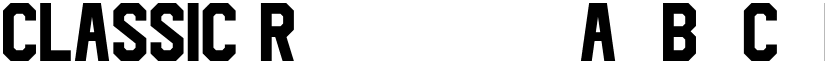 CLASSIC Regular font