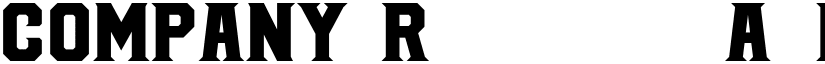 COMPANY Regular font
