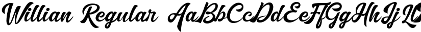 Willian Regular font
