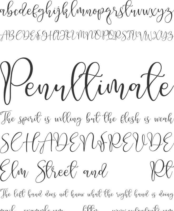 Aliquest font preview