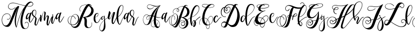 Marmia Regular font
