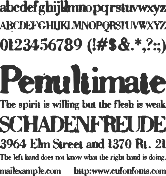 Sixty font preview
