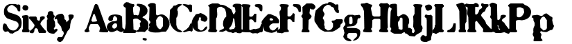 Sixty font