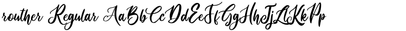 routher Regular font