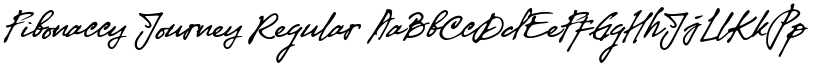 Fibonaccy Journey Regular font