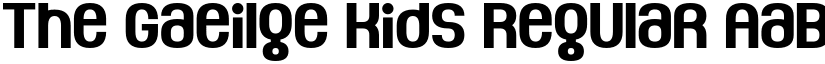 The Gaeilge Kids Regular font