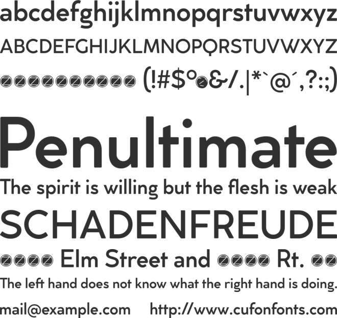 Cocogoose Classic Trial font preview