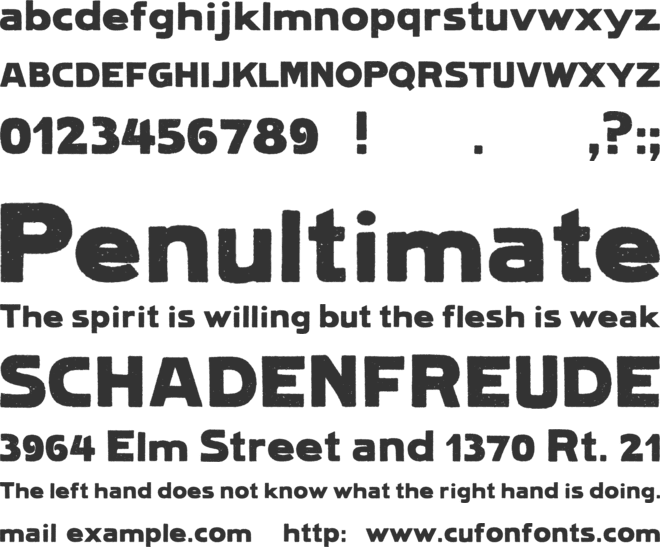 Lietz Lindau Hamburg font preview