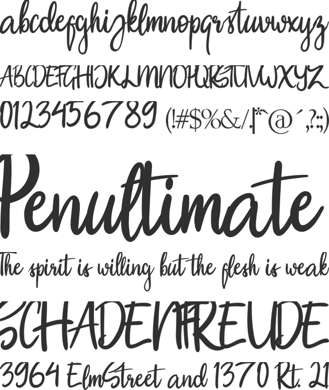 Sweet Cookie font preview