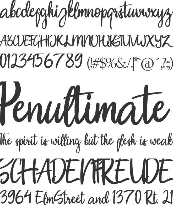 Sweet Cookie font preview