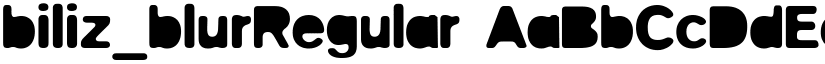 biliz_blurRegular font