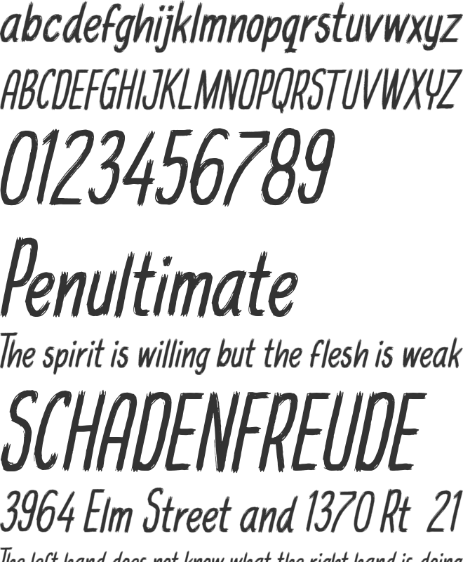 MICHAEL Jackfruit font preview