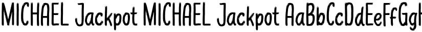 MICHAEL Jackpot MICHAEL Jackpot font