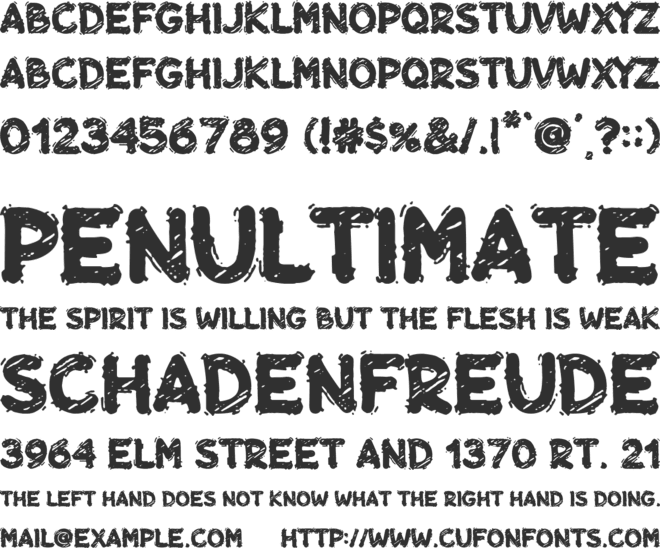 Chill-out Gang font preview
