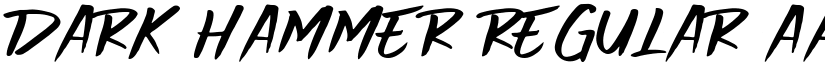 Dark Hammer Regular font