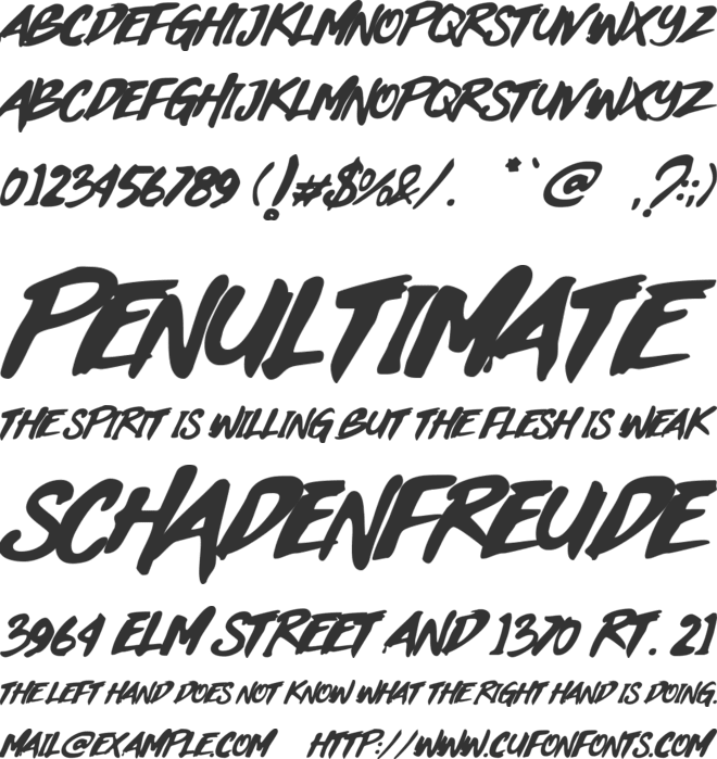 Black Heart font preview