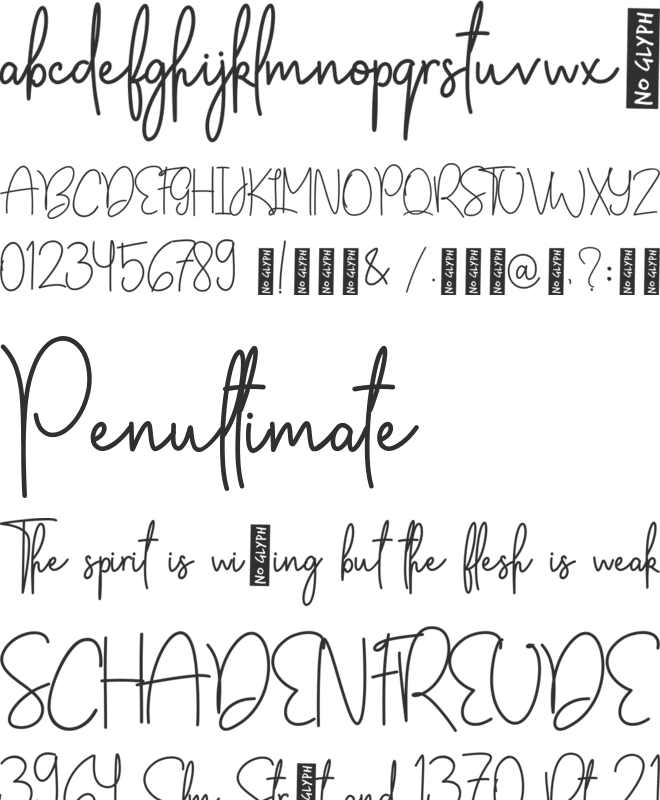 Apple Blossom font preview