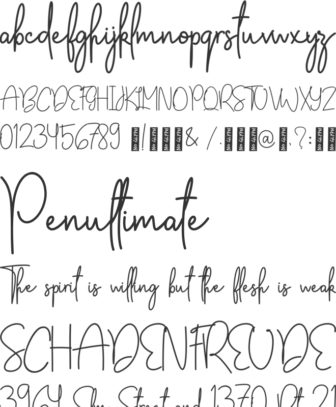 Apple Blossom font preview