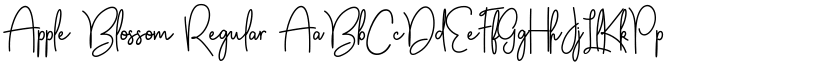 Apple Blossom Regular font
