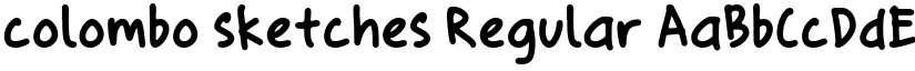 colombo sketches Regular font