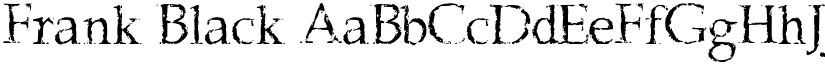 Frank Black font