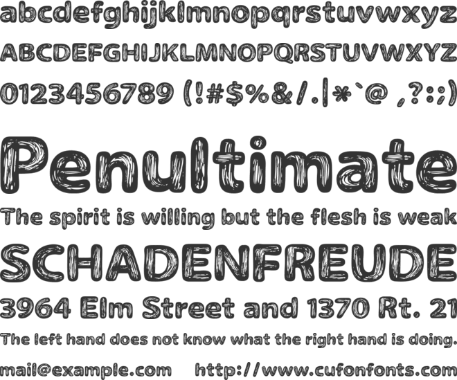 The Naturel Txt font preview