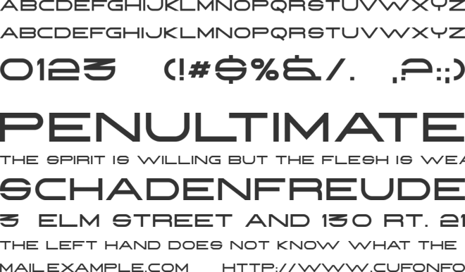 Babylon font preview