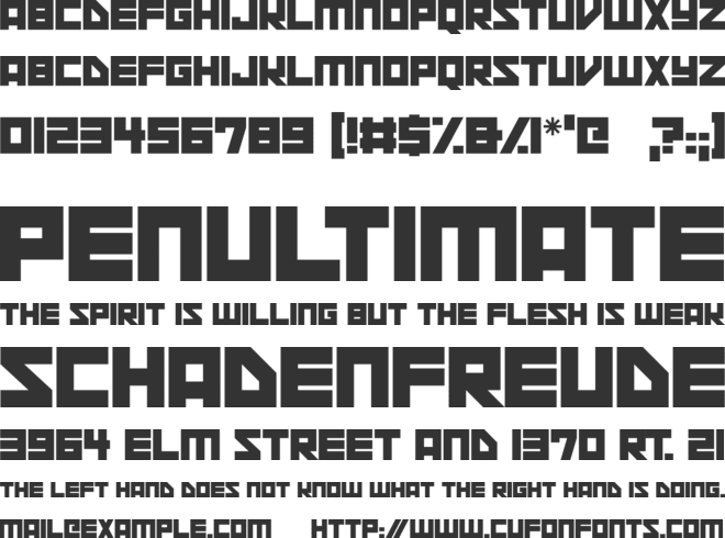 Space Squadron font preview