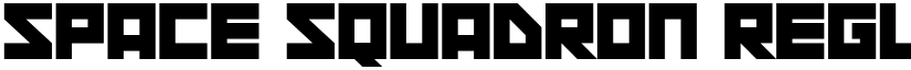 Space Squadron Regular font