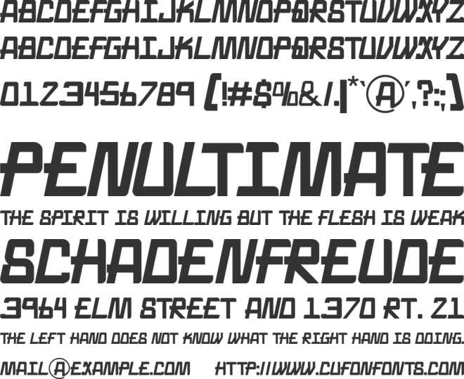 Omega Rex font preview