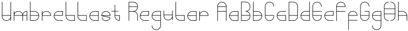 Umbrellast Regular font