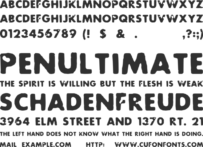 Future Rot font preview