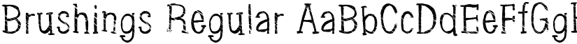 Brushings font download